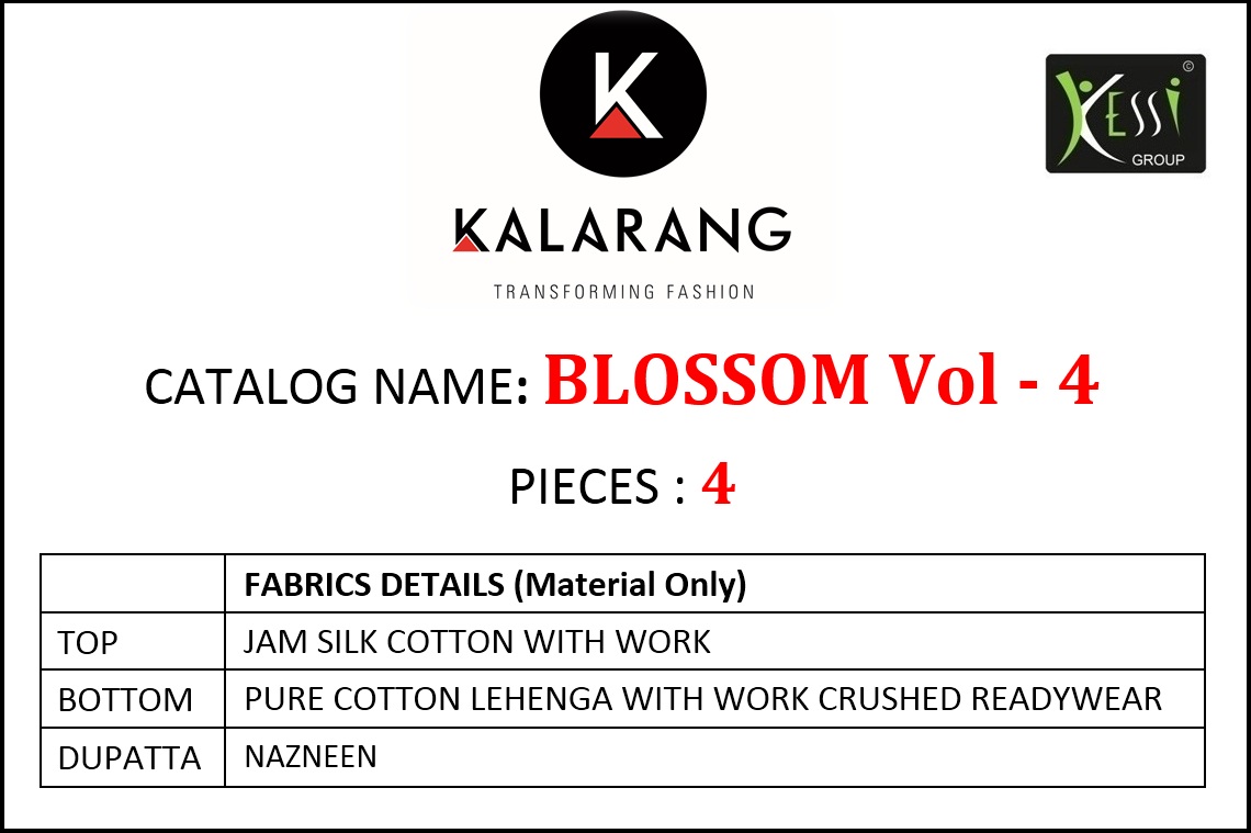 Kalarang blossom vol 4 sharara salwar kameez collection
