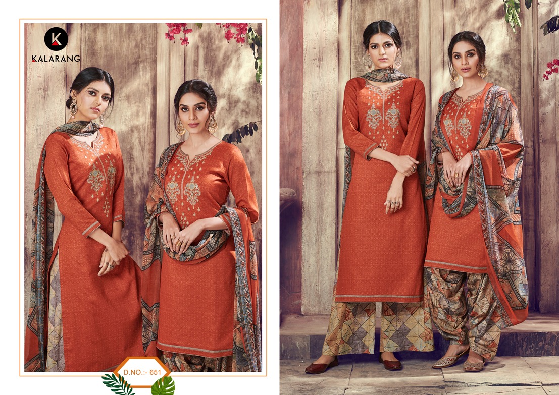 kalarang creation panchhi fancy collection of salwaar suits at reasonable rate
