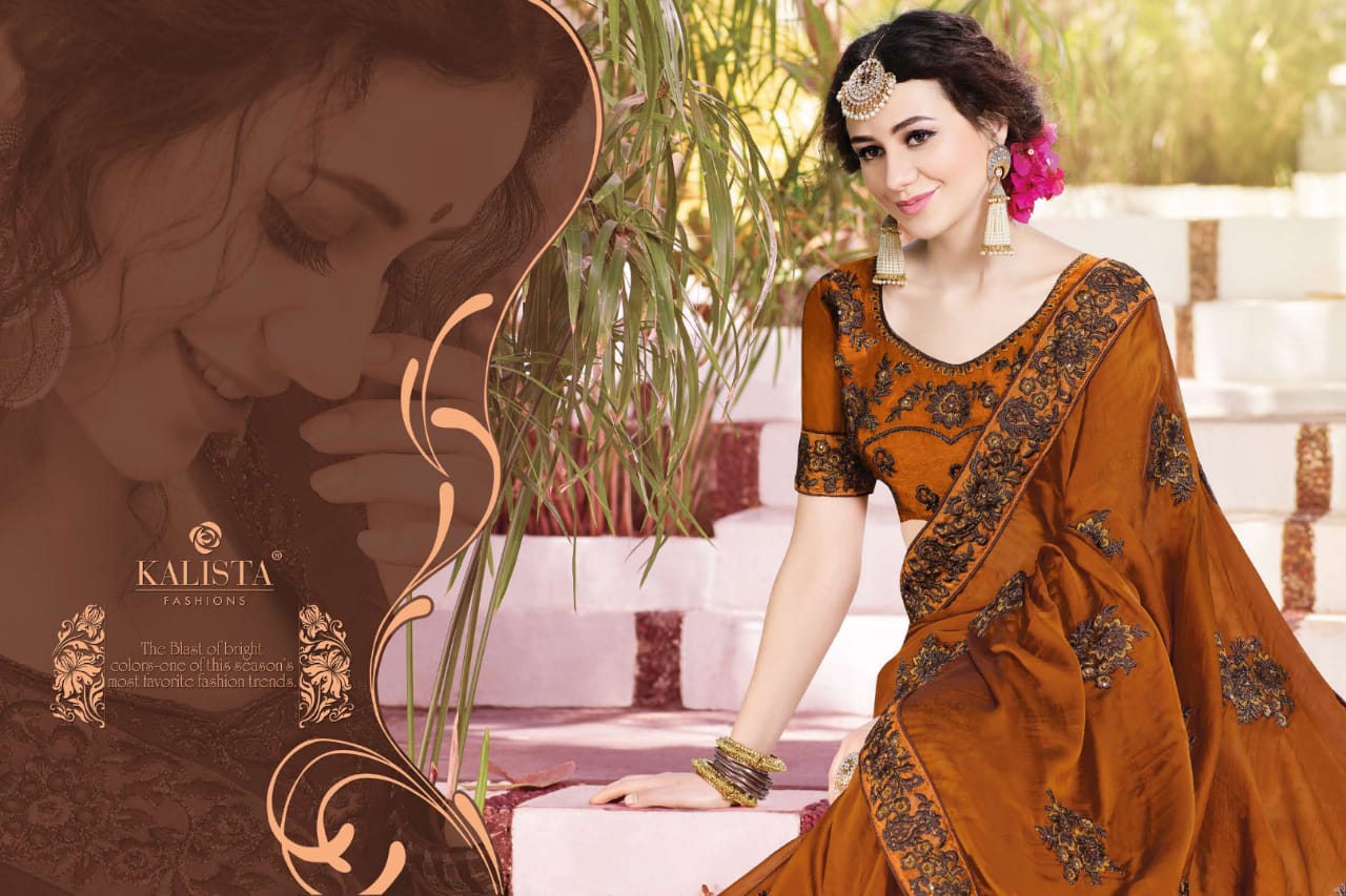 Kalista fashion presents rock and roll Traditional collection of sarees