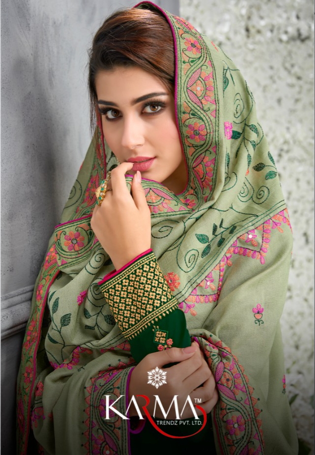 Karma trendz 14400 series heavy embroidered salwar kameez collection dealer