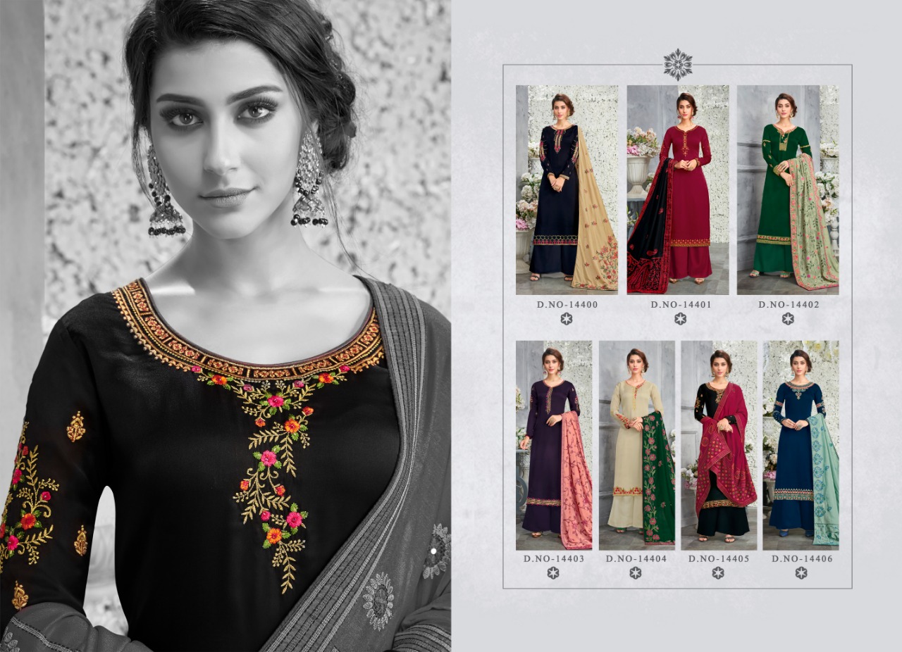 Karma trendz 14400 series heavy embroidered salwar kameez collection dealer