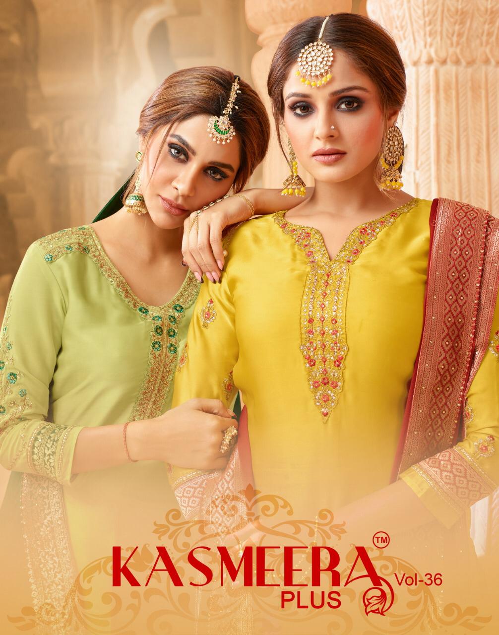 kasmeera plus vol 36 fancy colorful collection of salwaar suits