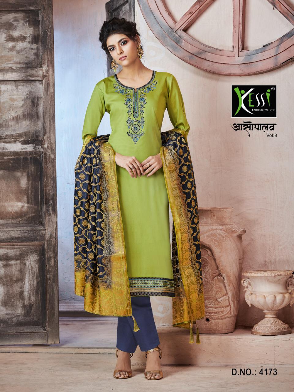 kessi fabrics asopalav vol 8 colorful fancy collection of salwaar suits