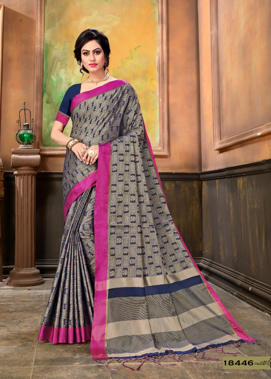 krishnahari meera fancy colorful collection of sarees at reasonable rate