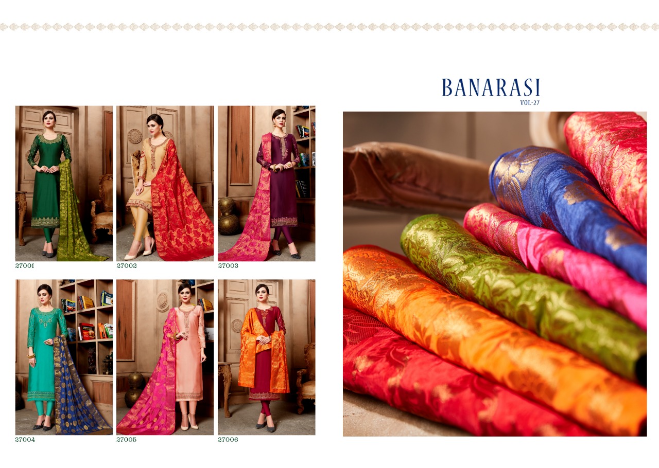 lavli fashion banarasi vol 27 fancy colorful collection of salwaar suits
