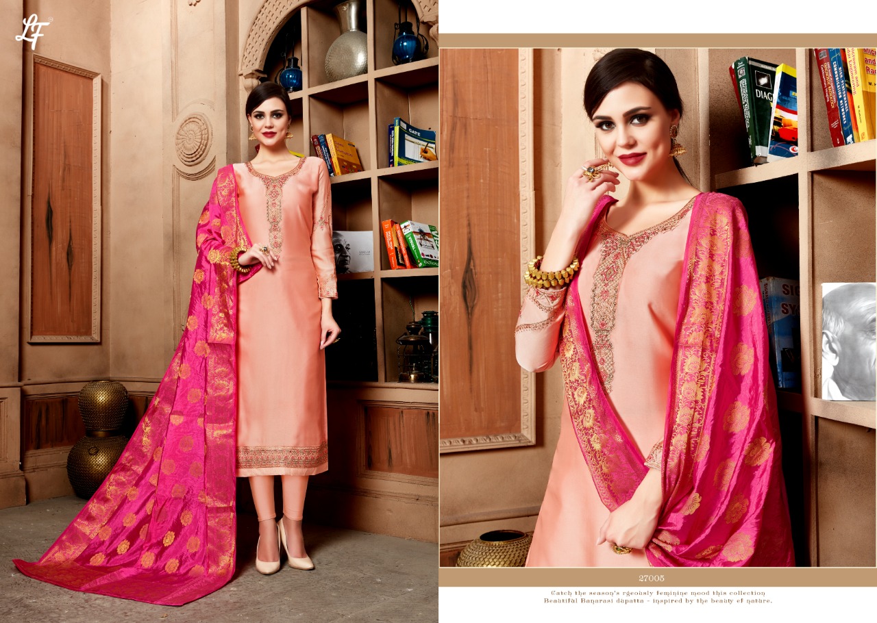 Lavli fashion lavli vol 27 banarasi dupatta salwar kameez collection