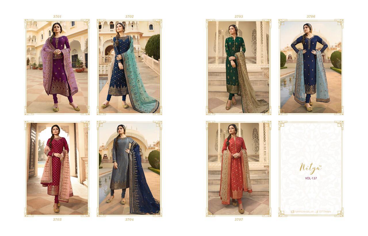 Lt fabrics nitya 137 fancy party wear salwar kameez collection