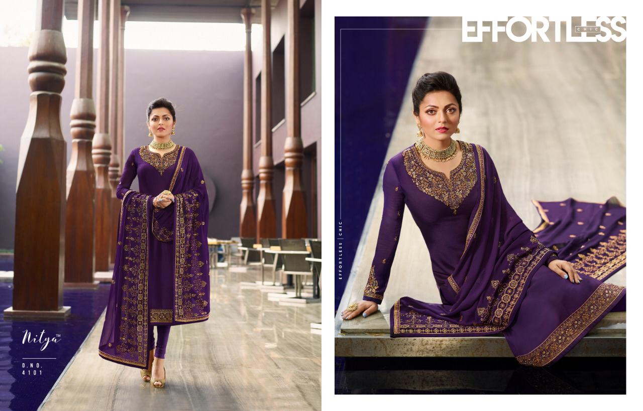 lT fabrics nitya vol 141 fancy collection of salwaar suits