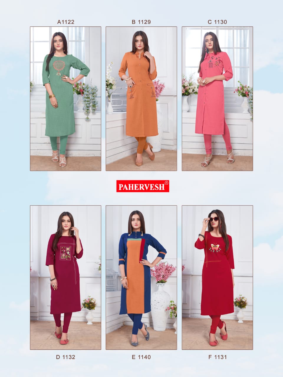 pahervesh albeli fancy ready to wear kurtis catalog at reasonable rate