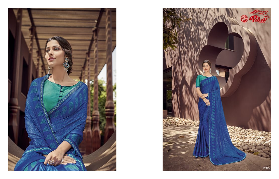 palav fabrics paarna vol 8 colorful cadual wear sarees catalog