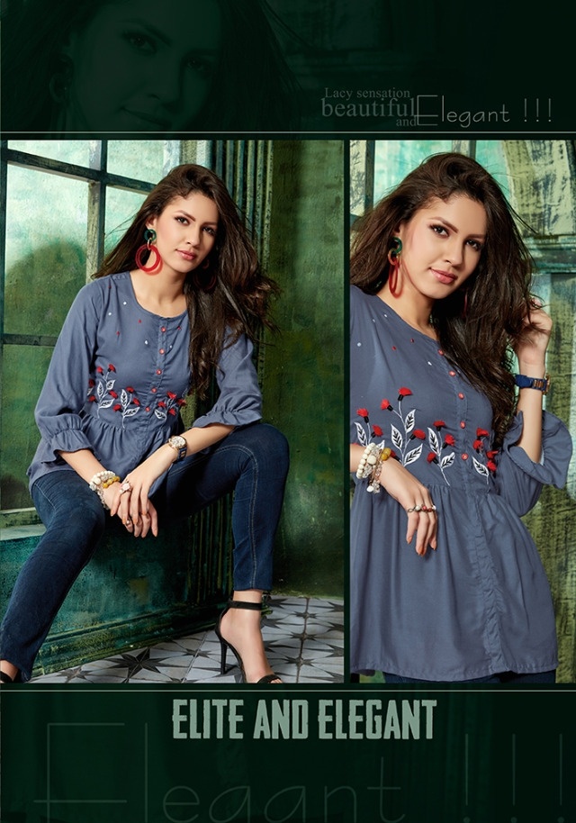 parra studio febric colorful casual wear tops at reasonable rate