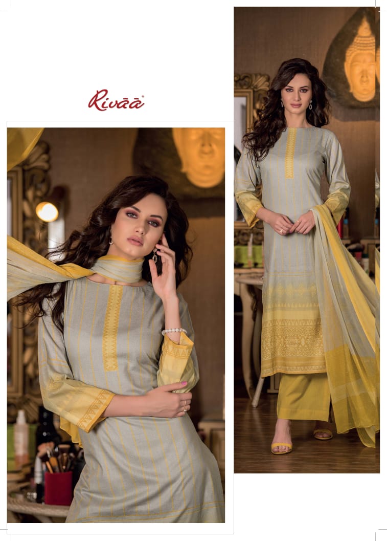 Rivaa hasleen vol 2 designer dress Material collection at wholesale rate