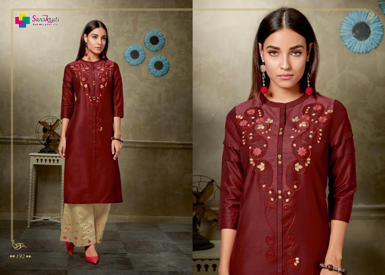 sanskruti mannam colorful fancy collection of kurtis with pants