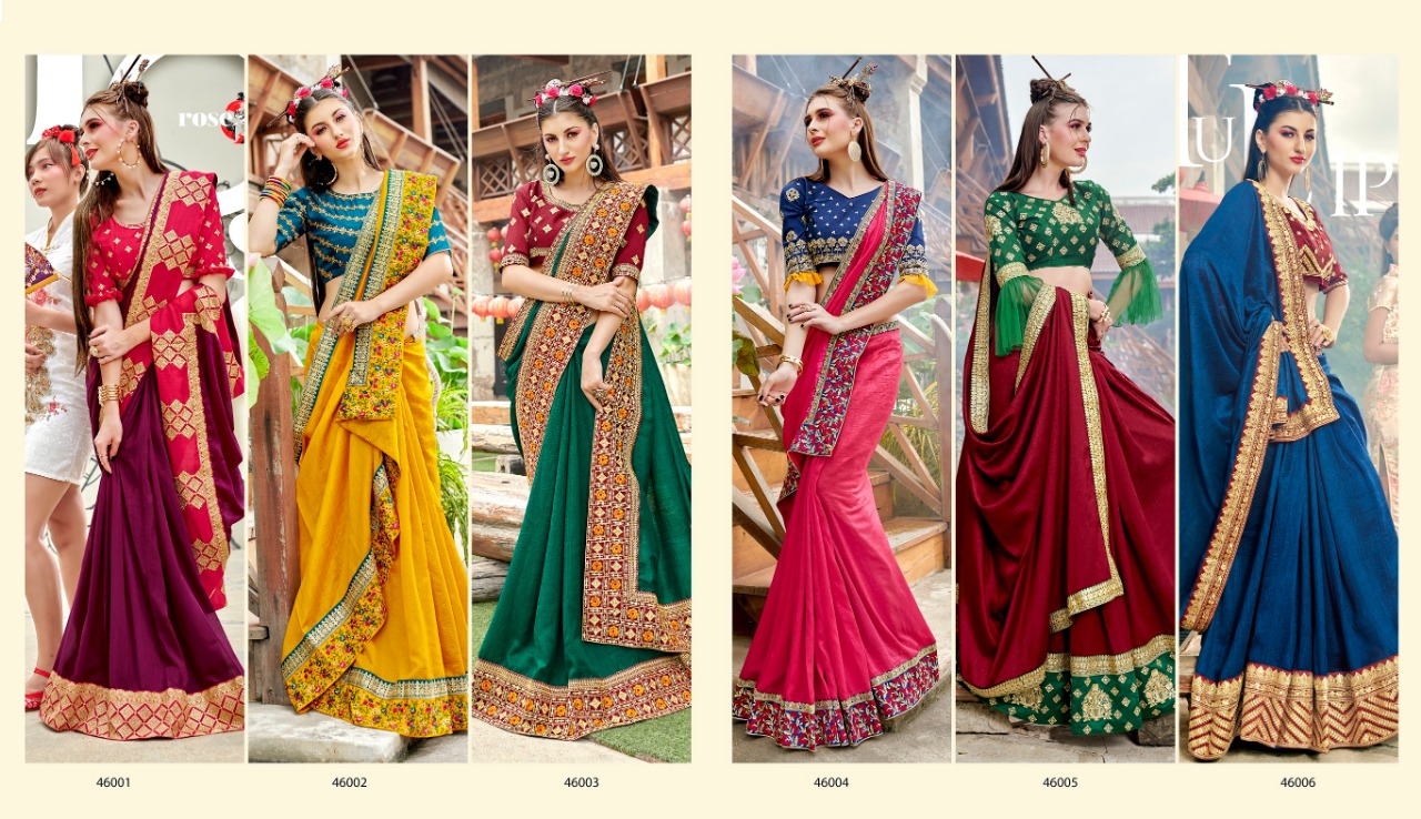 saroj fanaa colorful designer collection of sarees