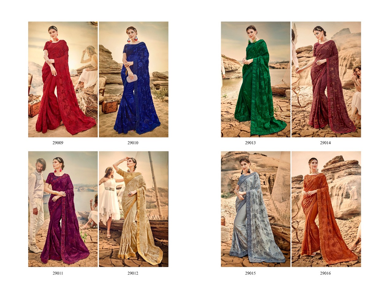 Saroj satrangi vol 2 colourful fancy silk Sarees collection