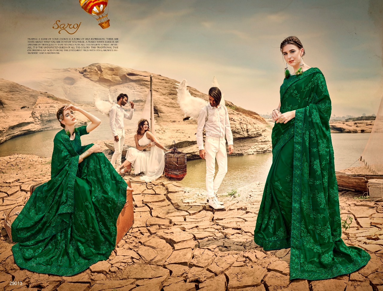 Saroj satrangi vol 2 colourful fancy silk Sarees collection