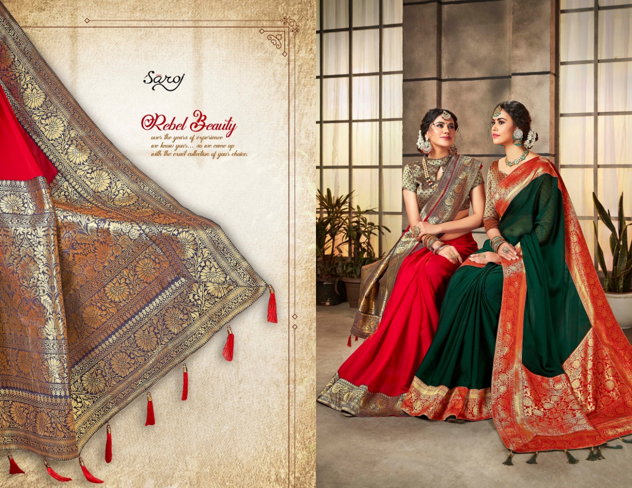 Saroj suhani colourful fancy sarees at wholesale rate