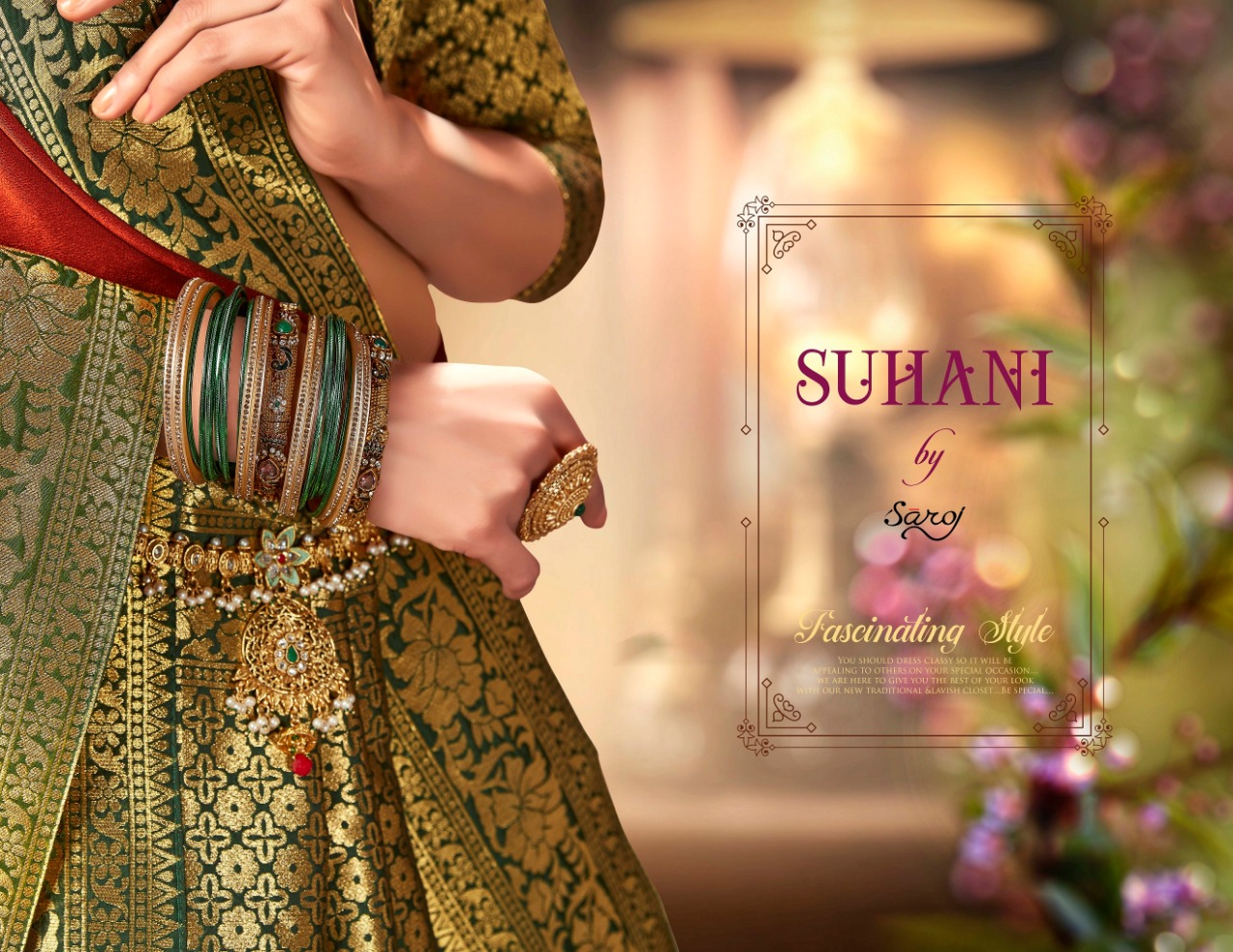 Saroj suhani colourful fancy sarees at wholesale rate