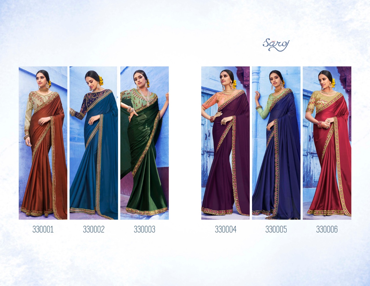 saroj vasundhara fancy colorful collection of sarees