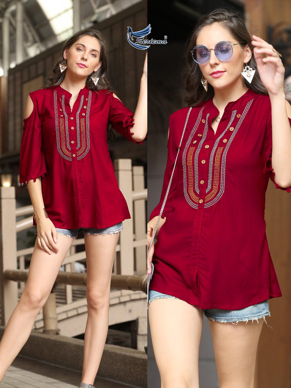 seriema glazier colorful fancy collection of tops at reasonable rate