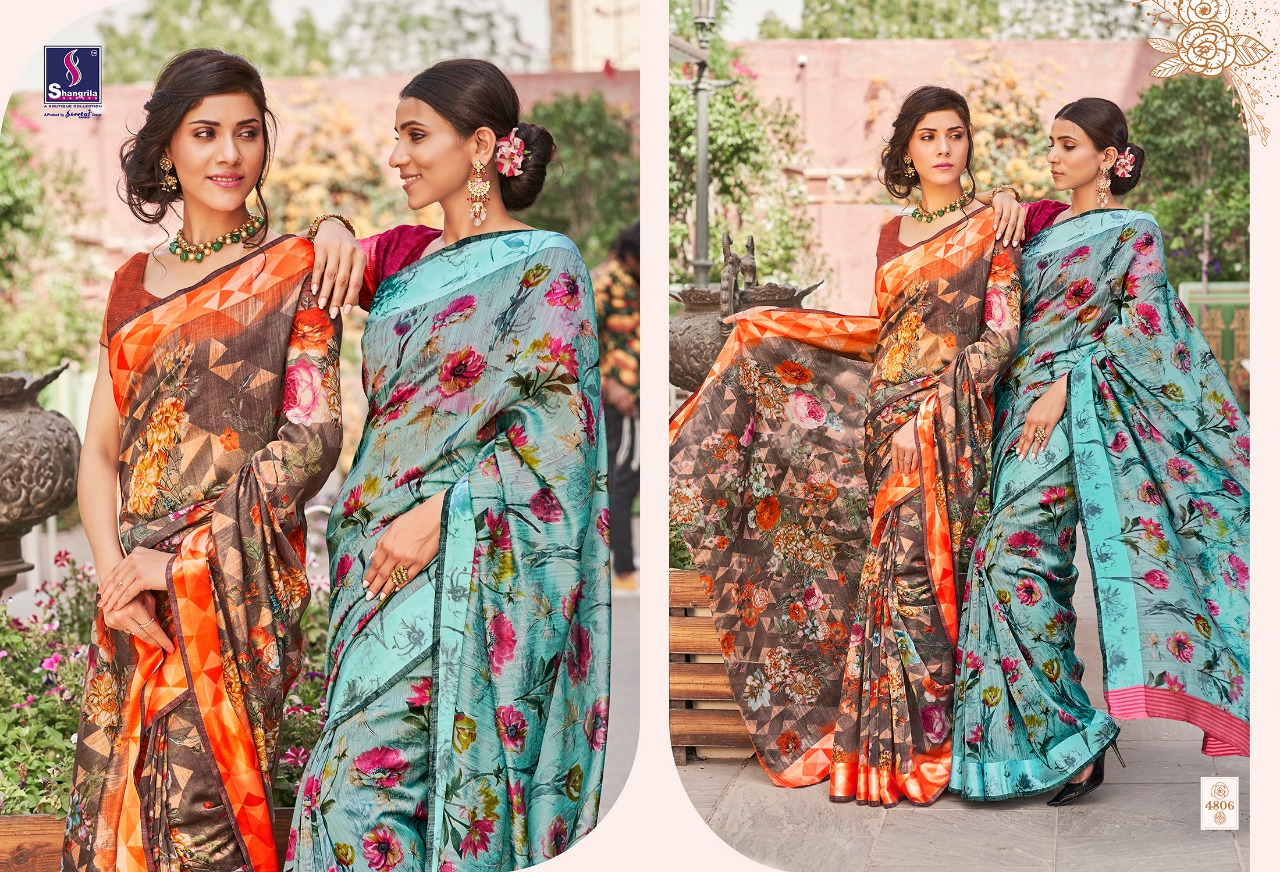 shangrila meenakshi cotton vol 3 colorful collection of sarees at reasonable rate
