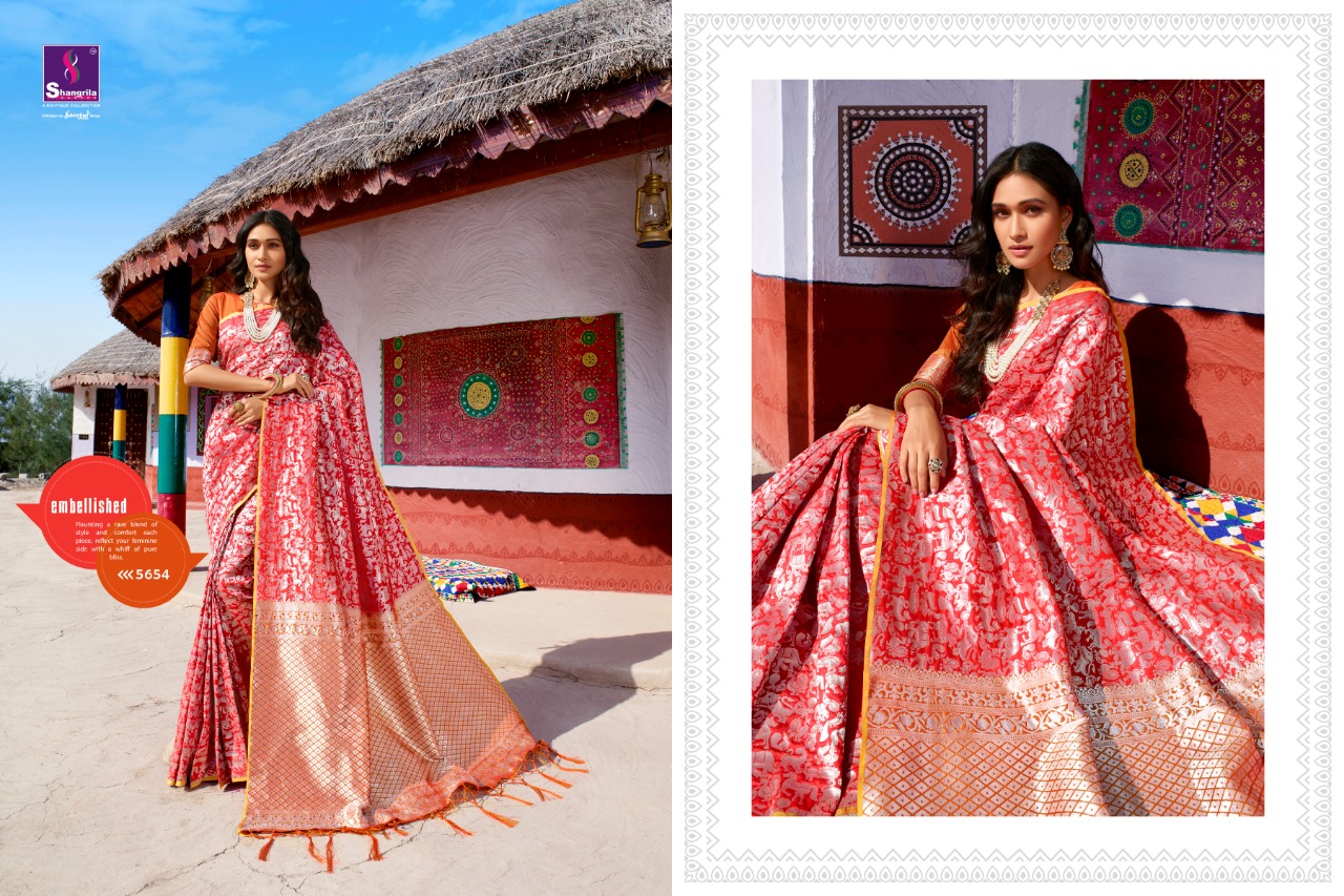 Shangrila panihari fancy silk sarees collection at best price