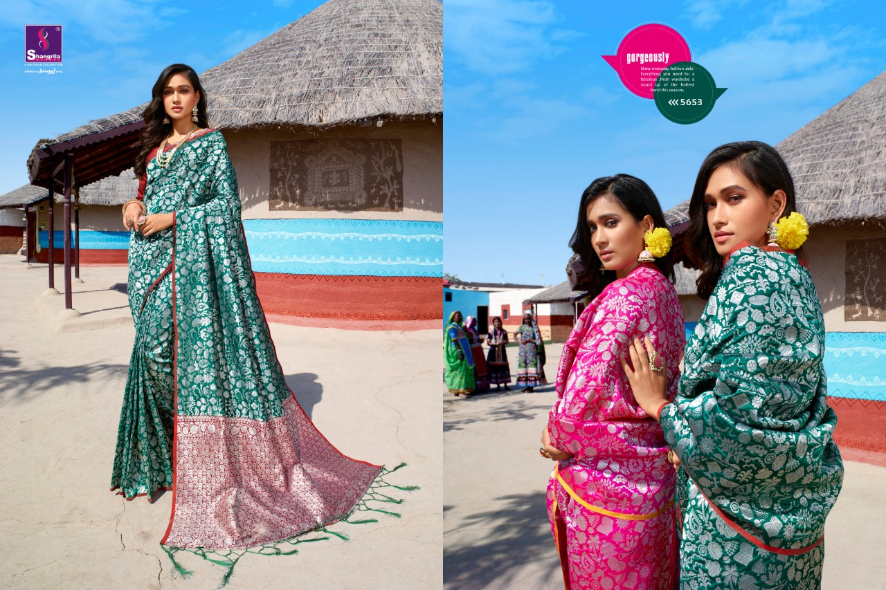 Shangrila panihari fancy silk sarees collection at best price