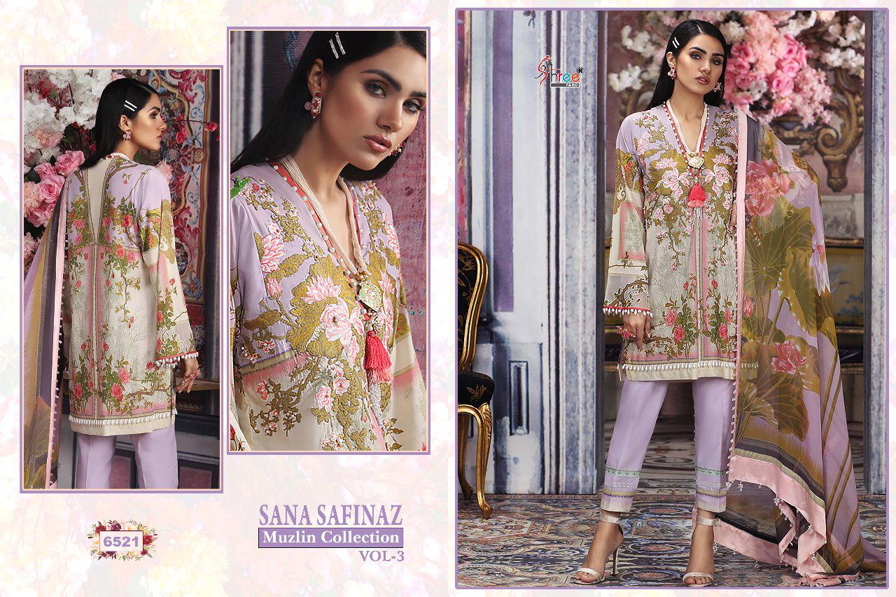 shree fabs sana safinaz muslin collection vol 3 colorful salwaar suits catalog