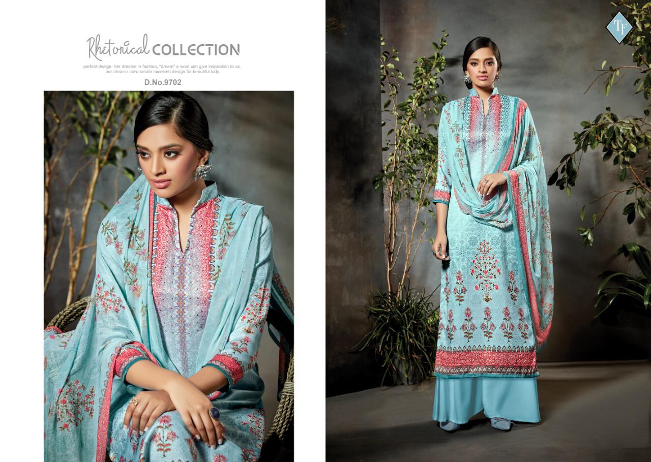 Tanishk fashion ozra summer cool jam silk digital printed suits catalog