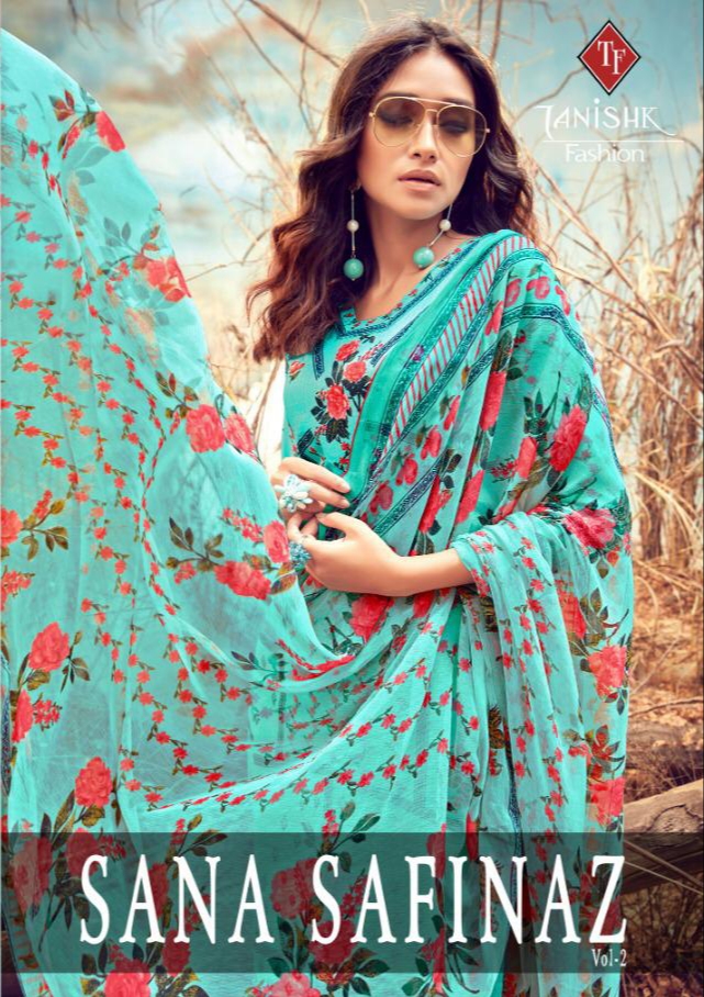 Tanishk fashion sana safinaz vol 2 pure lawn salwar kameez collection