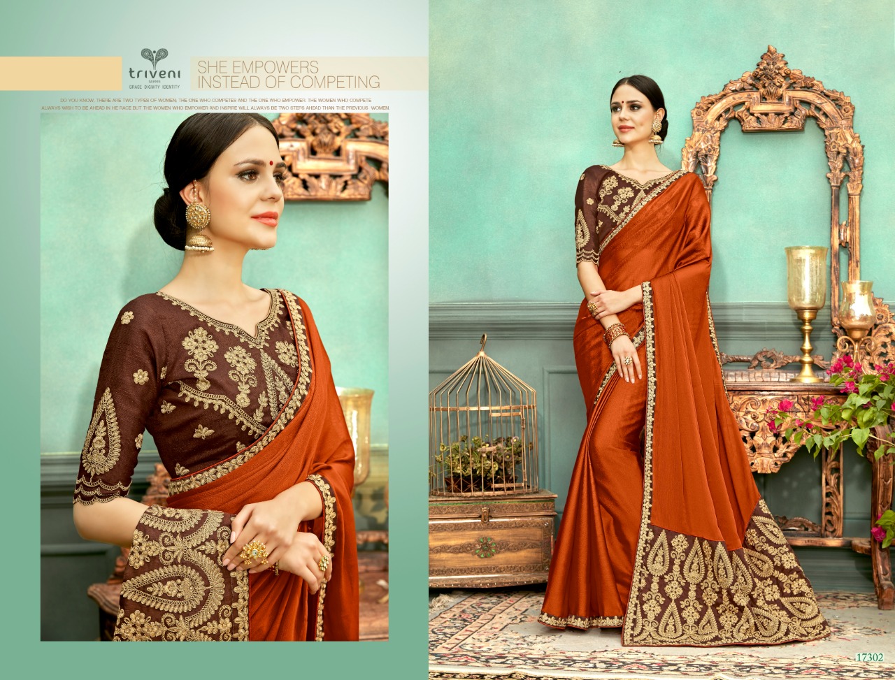 triveni farmaish colorful fancy collection of sarees at reasonable rate