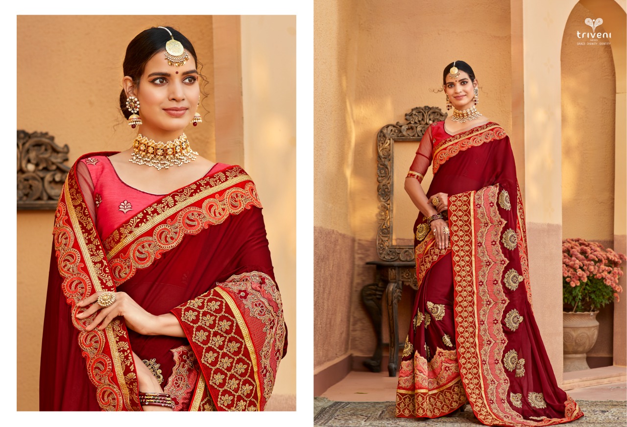 triveni kalpana 17 colorful fancy collection of sarees