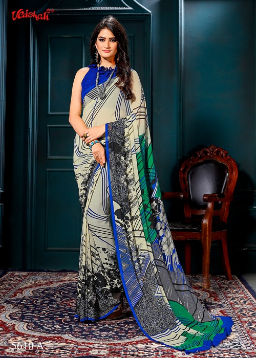 Vaishali fashion pure oppulence georgette Traditional sarees catalog