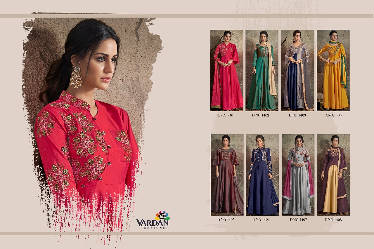 Vardan designer navya vol 14 party wear gown collection