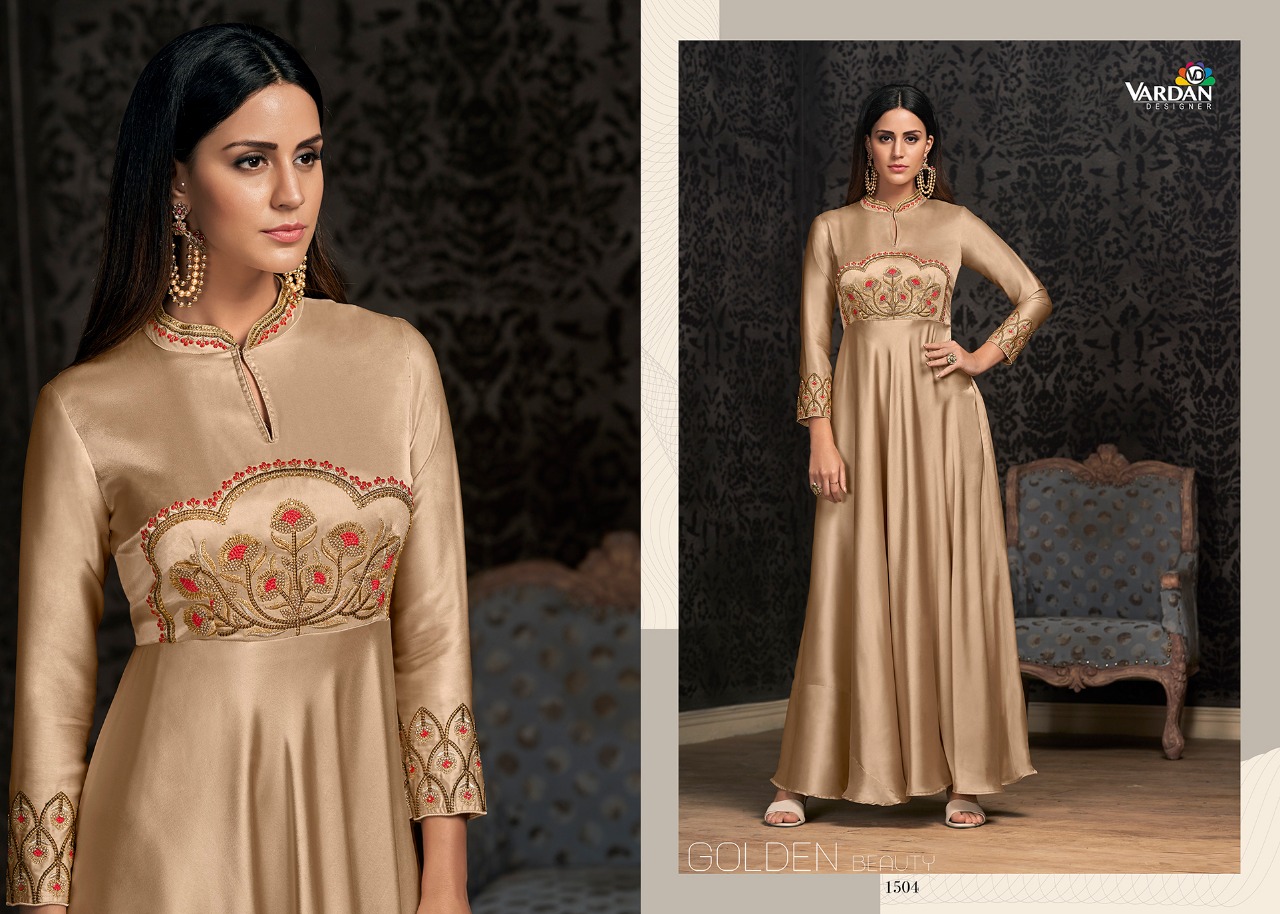 Vardan designer navya vol 15 ready to wear gown collection