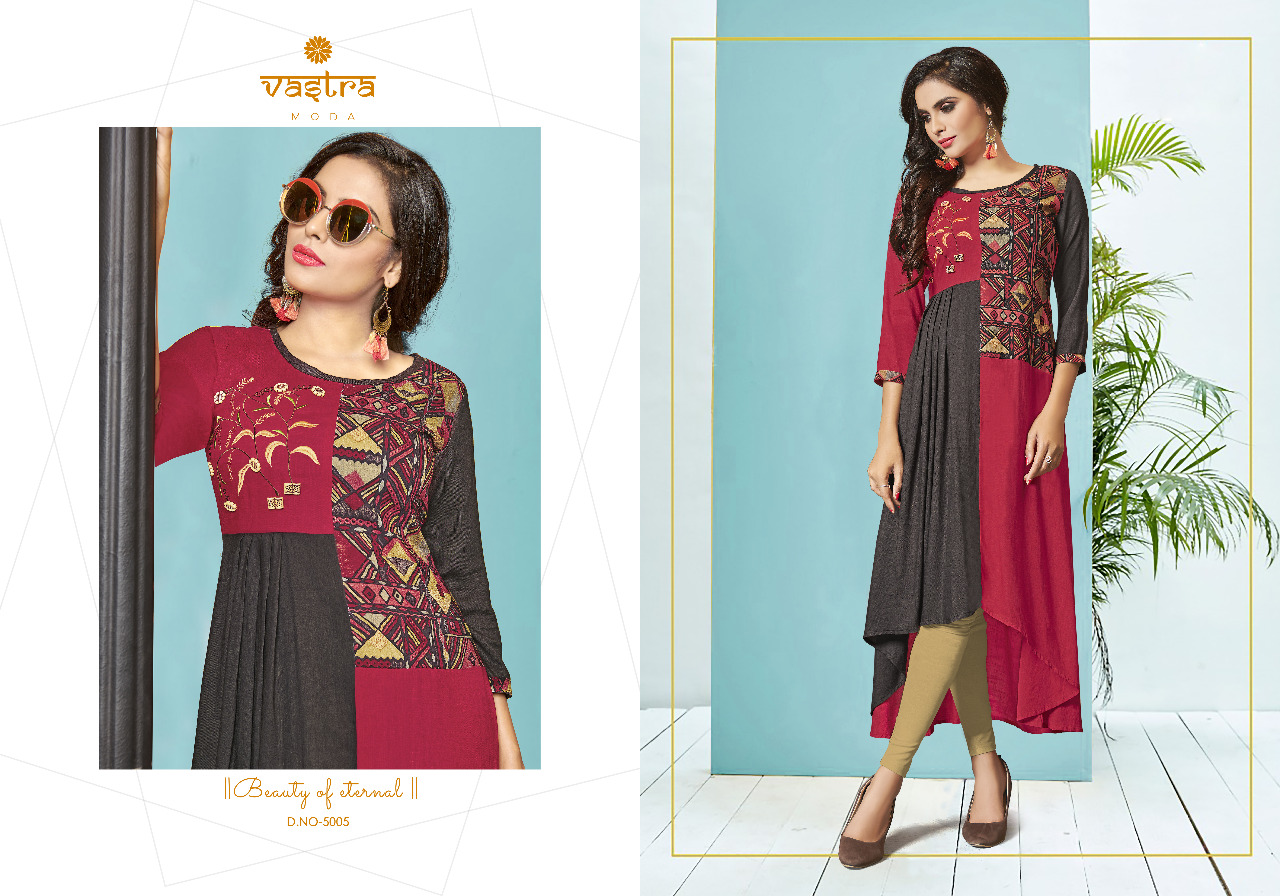 vastra moda kaayra vol 1 colorful ready to wear kurtis catalog at reasonable rate