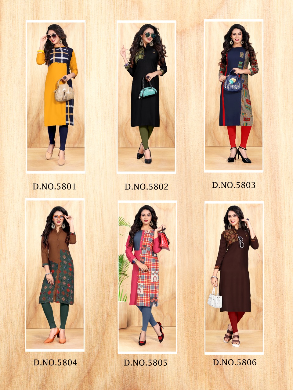 Veefab india dream girl fancy wear straight kurties collection