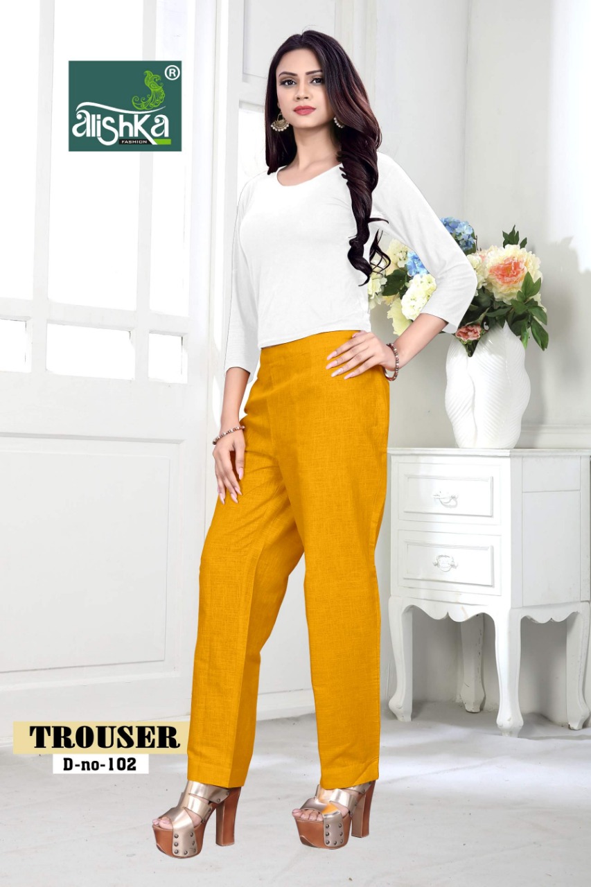 Alishka fashion trouser colourfull pant catalog