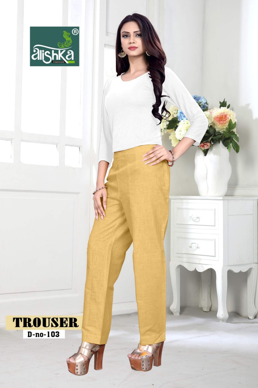 Alishka fashion trouser colourfull pant catalog