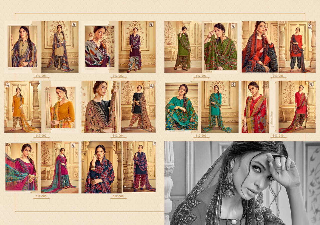 Alok suit noor e patiyala 3 digital printed salwar kameez collection