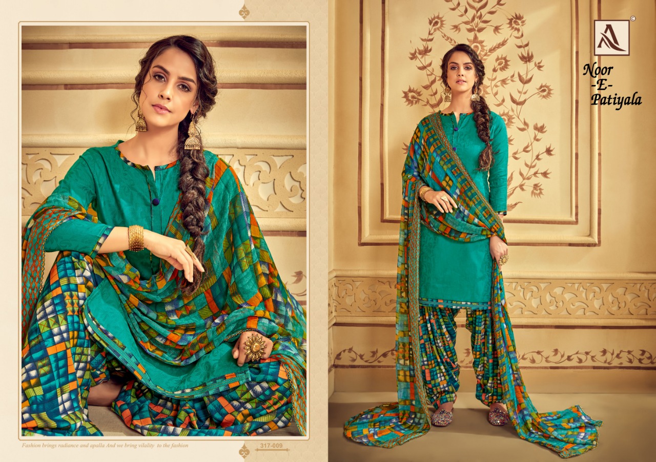 Alok suit noor e patiyala 3 digital printed salwar kameez collection