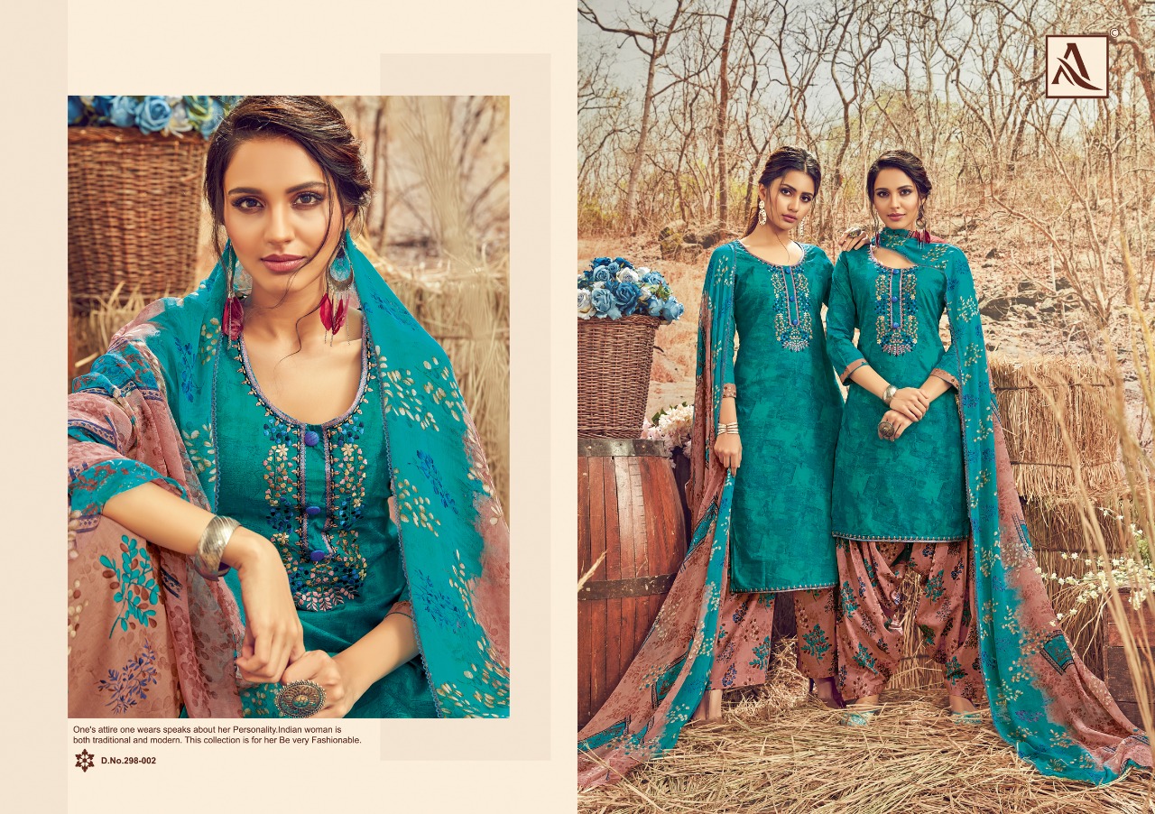 Alok suits patiyala house cotton printed salwar kameez collection