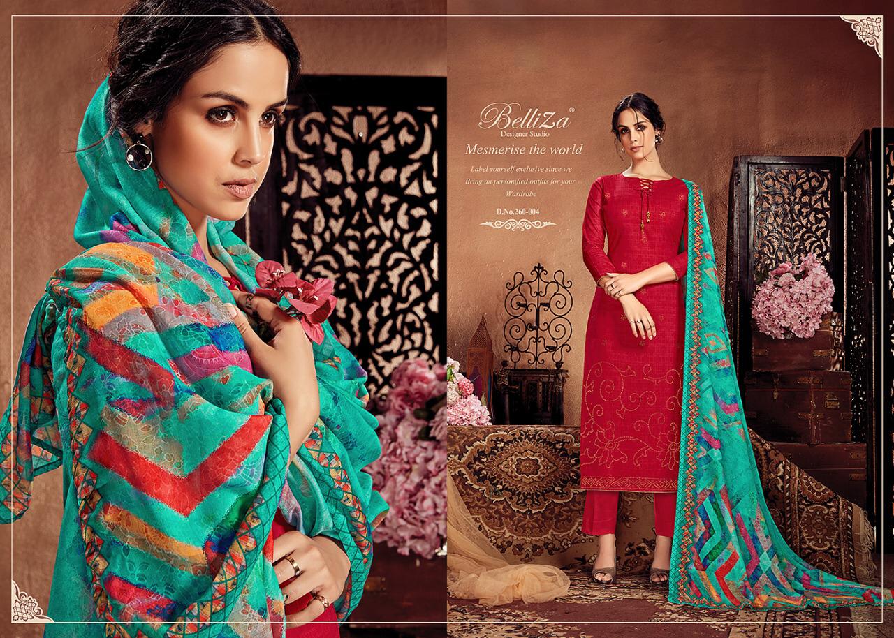 Belliza designer studio gemstone cotton printed salwar kameez collection at wholesale rate