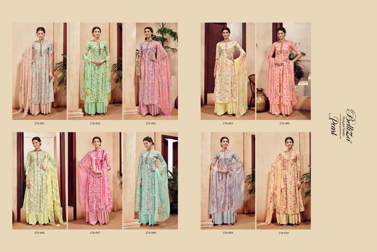 Belliza designer studio pearls vol 2 digital printed cotton salwar kameez collection dealer