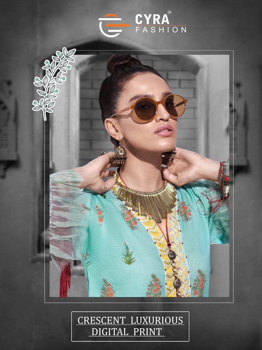 Cyara fashion Crescent luxurious digital printed cotton salwar kameez collection