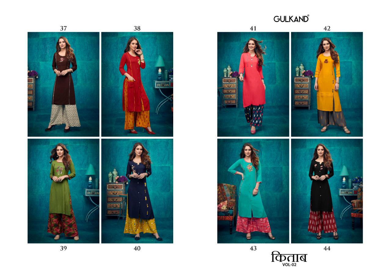 Gulkand kitaab vol 2 latest kurti with plazzo set for ladies