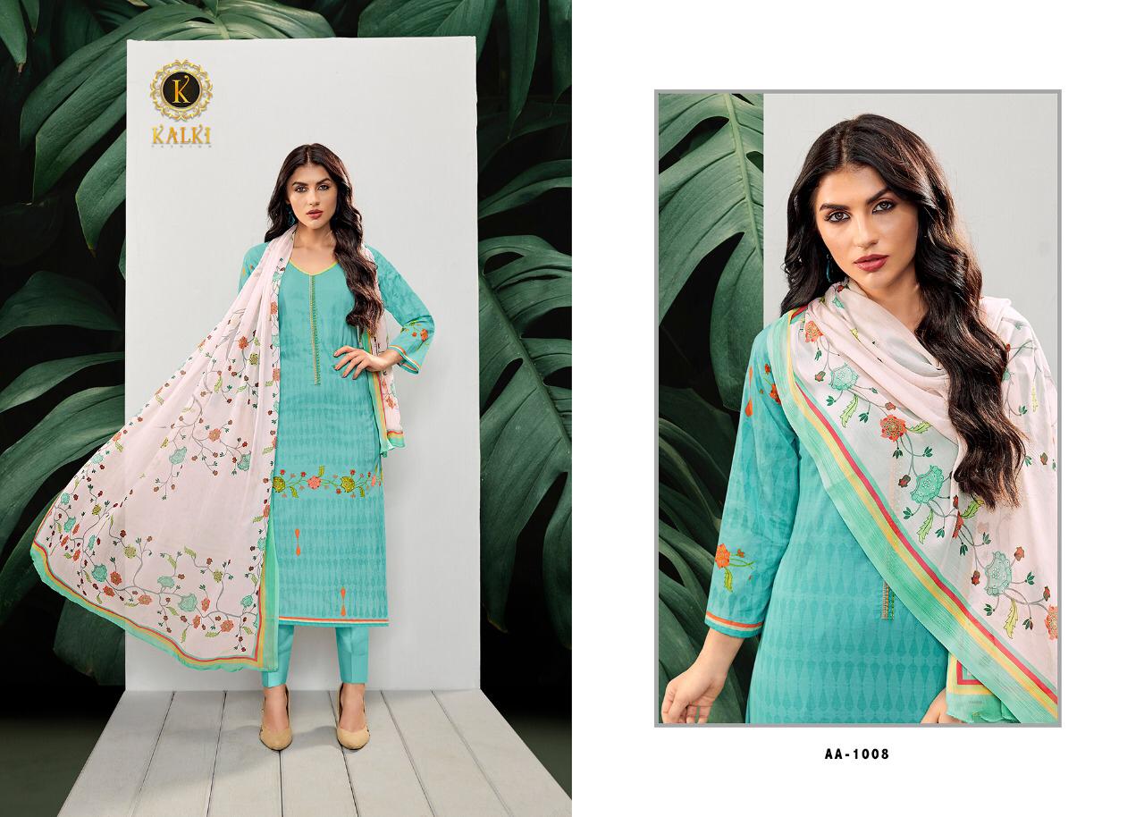 Kalki fashion kalki vol 1 embroidered lawn cotton salwar kameez collection