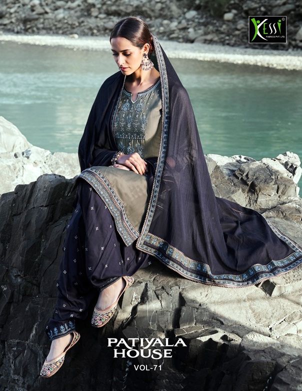 Kessi fabrics patiala house vol 71 embroidered salwar kameez collection