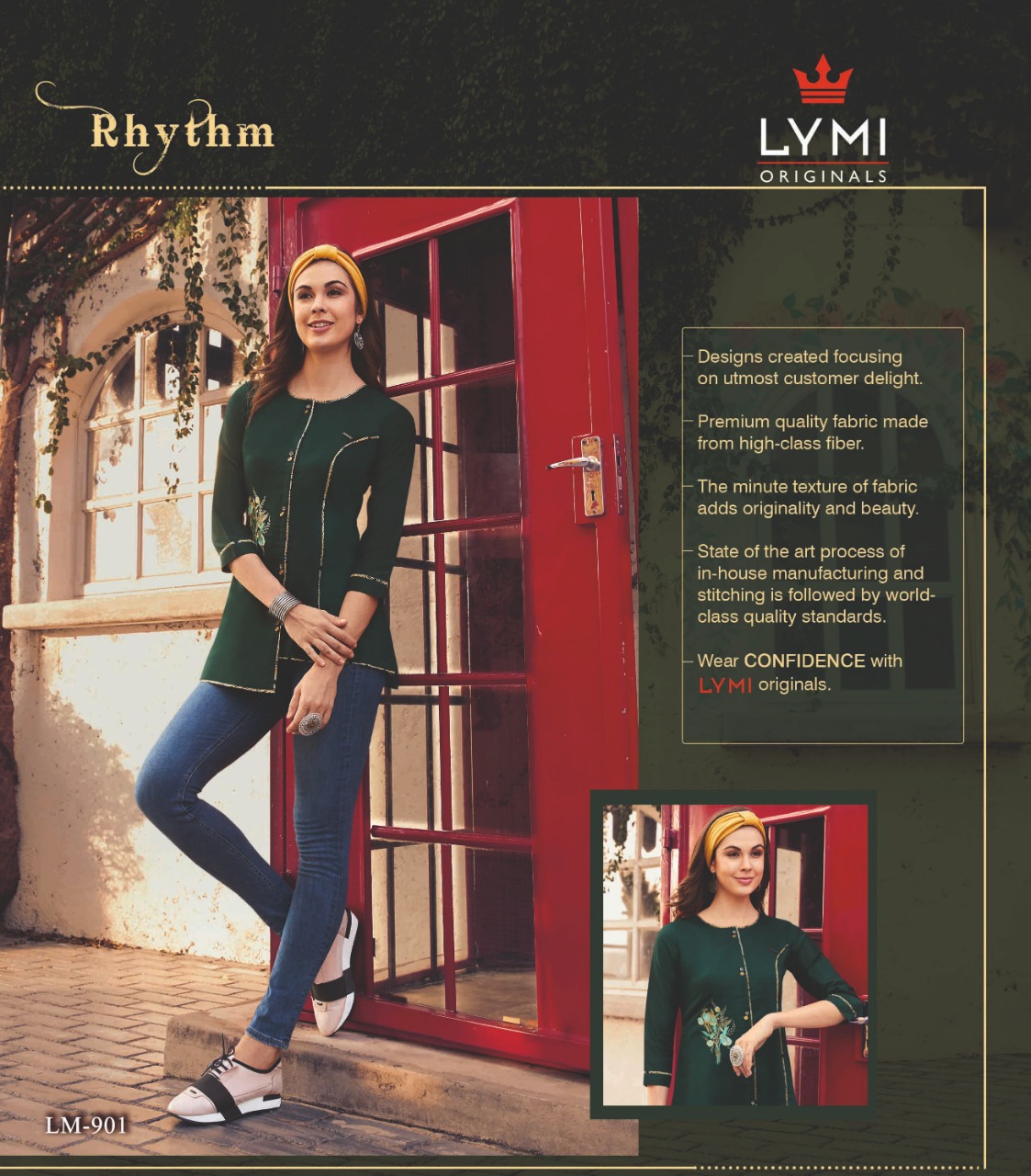 Lymi originals rhythm short top summer wear collection