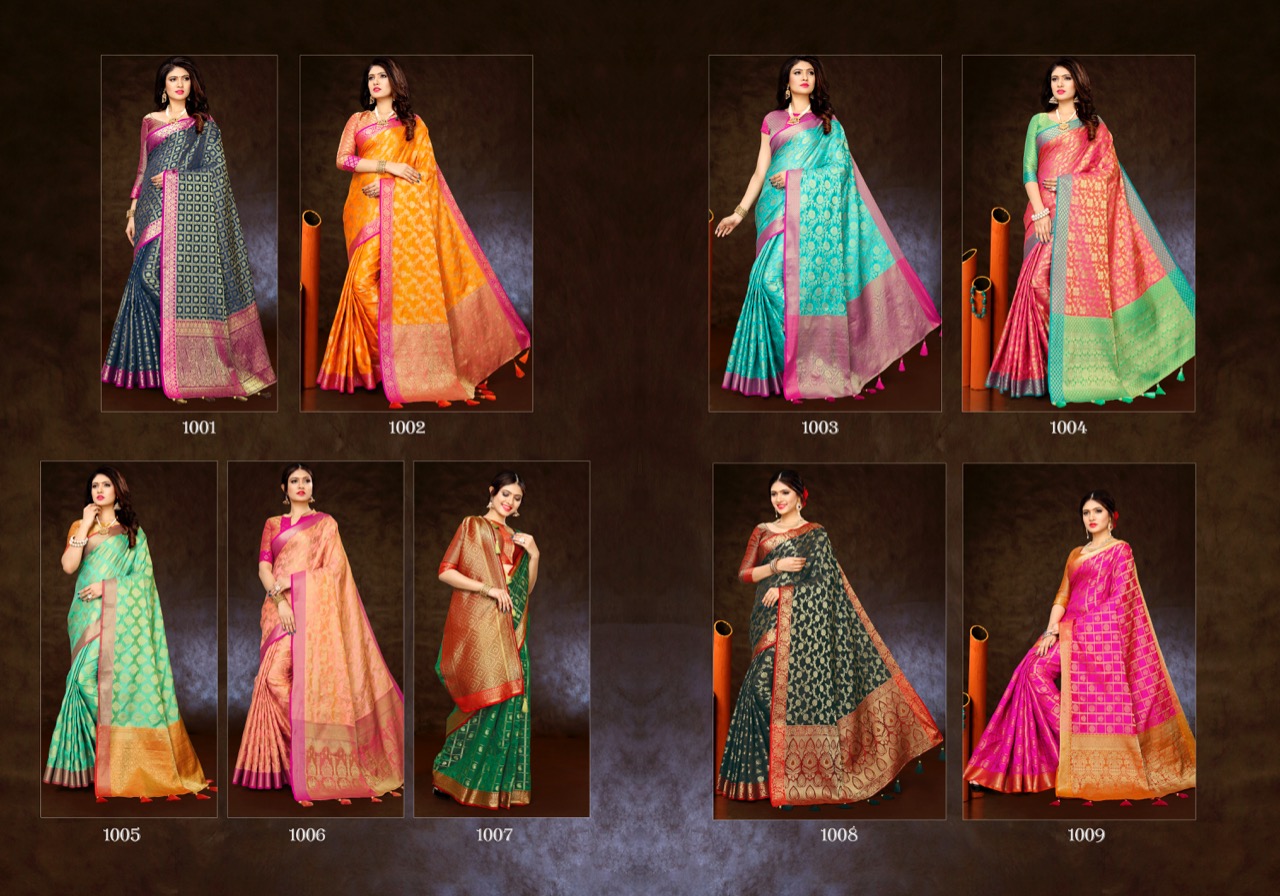 Maniyar jamavaram party wear elegant sarees collection